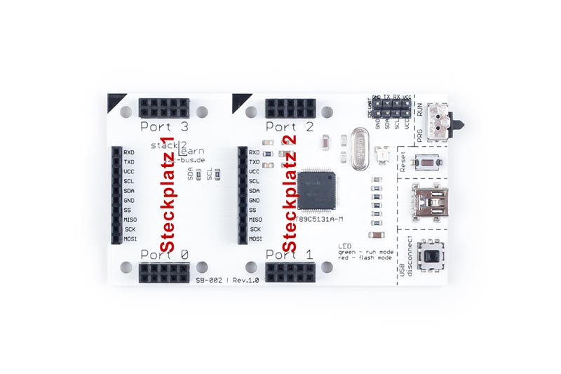 stack2Learn 8051 Board AT89C5131A-M – SB-002