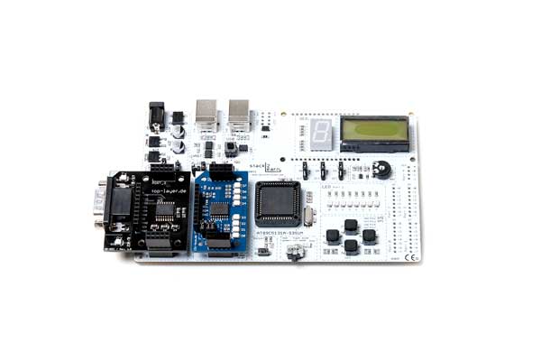 stack2Learn 8051 Mikrocontrollerboard sb-004 mit ZusatzModulen