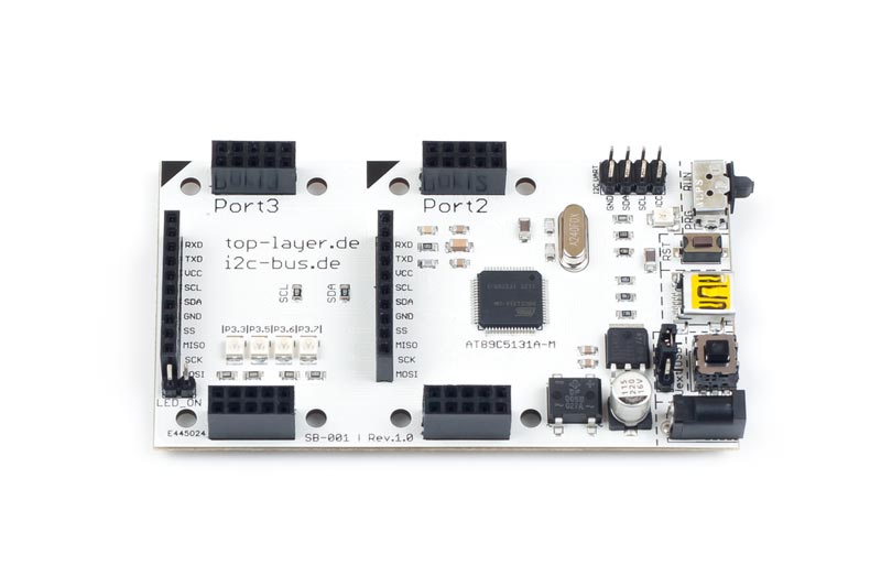 stack2Learn 8051 Mikrocontrollerboard mit AT89C5131A-M – SB-001